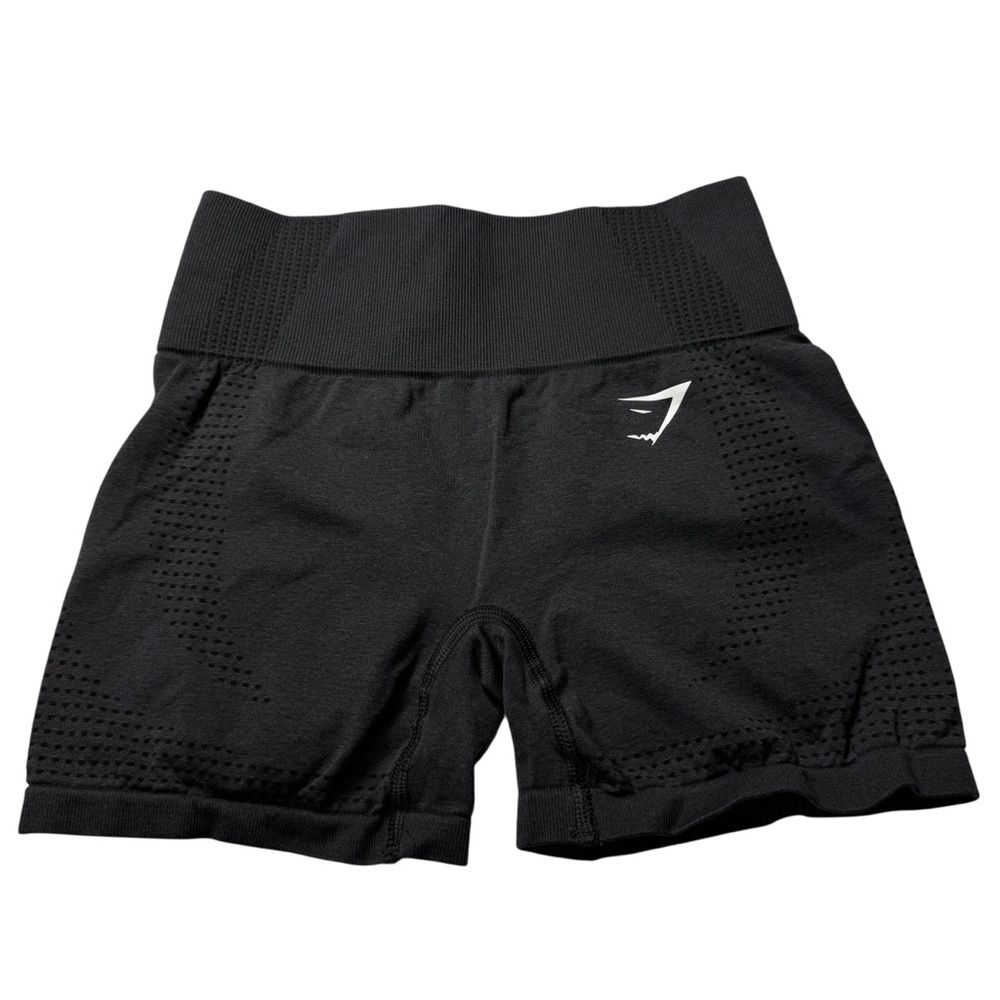 Gymshark Shorts Vital Marl Mesh Black Compression Fit Shorts SZ XS Gym Run Lift - Picture 8 of 8